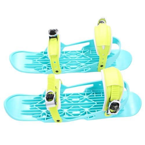 Mini-Kurz-Ski-Skates für den Schnee, Ski für Winterschuhe, Kurze Snowskates, Snowblades-Skiboards, Verstellbare Kurze Snowskates-Skiboards für den Wintersport Im Schnee (Größe L von Asixxsix