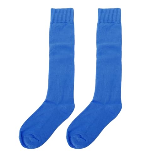 Zaunsocken, 1 Paar Blau Dicke Elastische Fechtenstrümpfe Atmungsaktive Knie -hohe Socken für Erwachsene Jugendpraxis Match, Baumwollmaterial, 3D -Absatzdesign (S) von Asixxsix