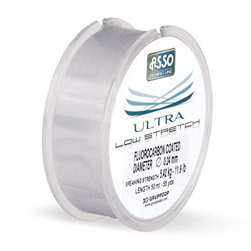 ASSO Angelschnur Fluorocarbon - Stretch Coated 300m 0,16mm 2,86kg von Asso
