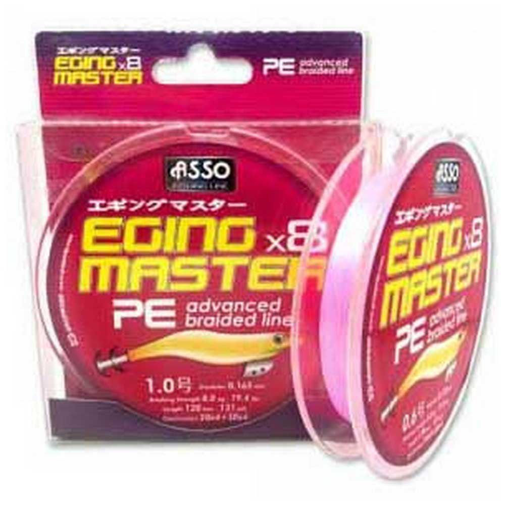 Asso 8x Eging Master 120 M Braided Line Durchsichtig 0.210 mm von Asso