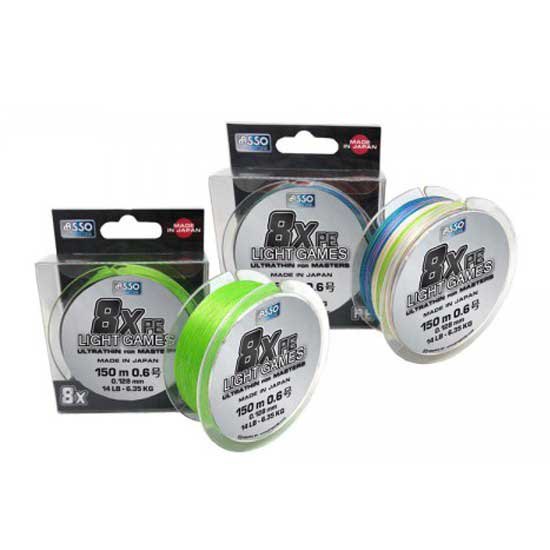 Asso 8x Light Games 300 M Braided Line Durchsichtig 0.148 mm von Asso