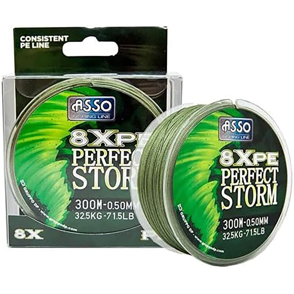Asso 8x Perfect Storm 300 M Braided Line Durchsichtig 0.320 mm von Asso
