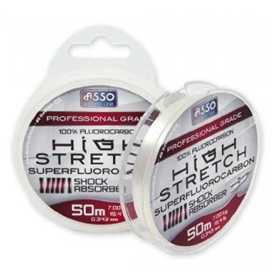 Asso High Stretch 50 M Fluorocarbon Durchsichtig 0.343 mm Asso High Stretch 50 M Fluorocarbon Durchsichtig 0.343 mm von Asso