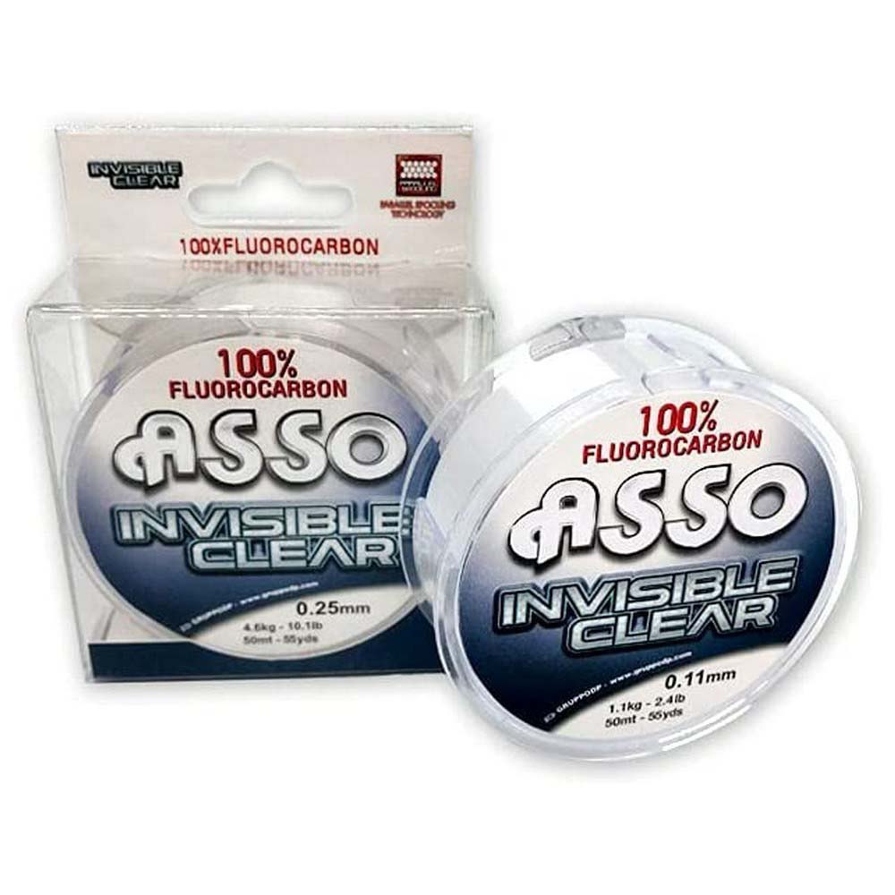 Asso Invisible 50 M Fluorocarbon Weiß 0.500 mm Asso Invisible 50 M Fluorocarbon Weiß 0.500 mm von Asso