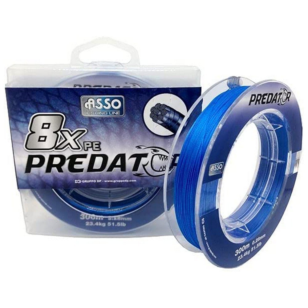Asso Pe Predator 8x 300 M Braided Line Durchsichtig 0.200 mm Asso Pe Predator 8x 300 M Braided Line Durchsichtig 0.200 mm von Asso