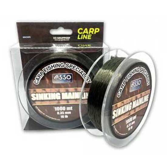 Asso Sinking Mainline 1000 M Carpfishing Line Durchsichtig 0.280 mm von Asso