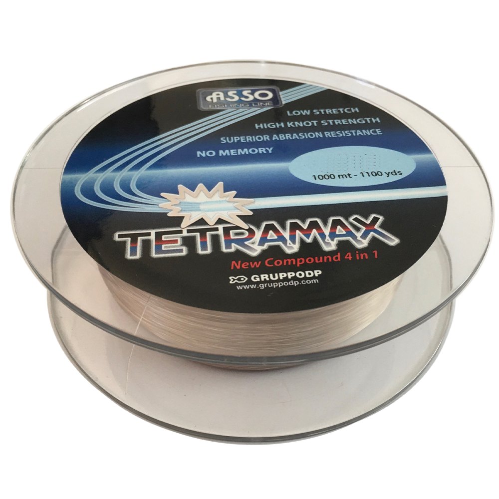 Asso Tetramax 1000 M Carpfishing Line Durchsichtig 0.260 mm von Asso