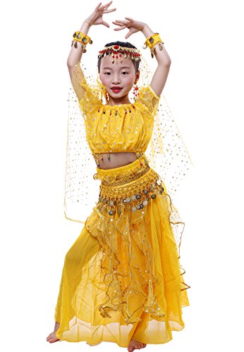 Astage Bauchtanz Mädchen Kleid Gelb S Astage Bauchtanz Mädchen Kleid Gelb S von Astage