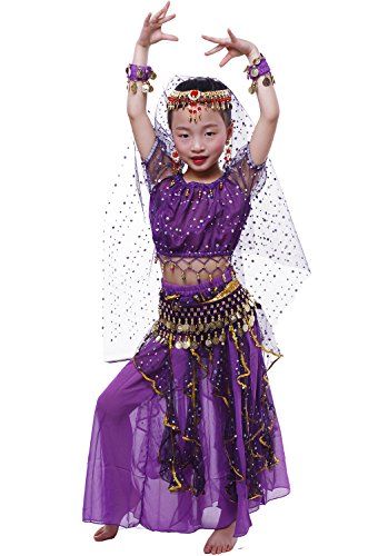 Astage Bauchtanz Mädchen Kleid Purple S Astage Bauchtanz Mädchen Kleid Purple S von Astage