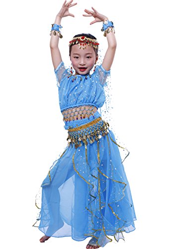 Astage Bauchtanz Mädchen Kleid Sky Blue S Astage Bauchtanz Mädchen Kleid Sky Blue S von Astage