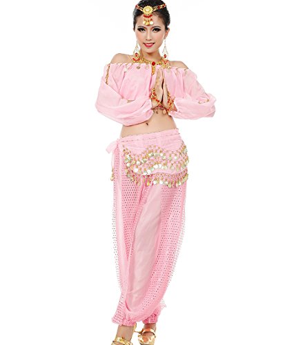 Astage Frauen Bauchtanz Anzug Kostüm Active Wear Taille-Gürtel-Sets Rosa Astage Frauen Bauchtanz Anzug Kostüm Active Wear Taille-Gürtel-Sets Rosa von Astage