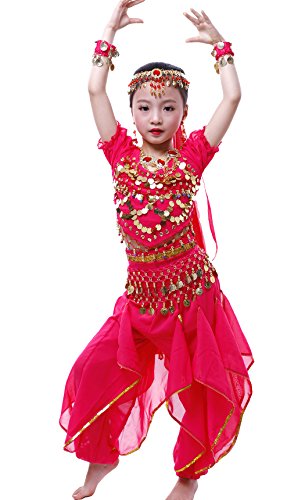 Astage Mädchen Halloween Bauchtanz Kostüm Anzug Rose M Astage Mädchen Halloween Bauchtanz Kostüm Anzug Rose M von Astage