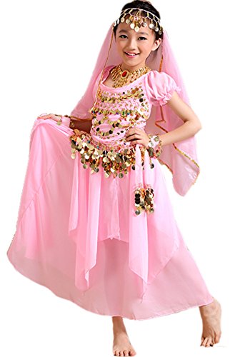 Astage Mädchen Kleid Bauchtanz Indianisch Halloween Karneval Kostüme M Pink Astage Mädchen Kleid Bauchtanz Indianisch Halloween Karneval Kostüme M Pink von Astage