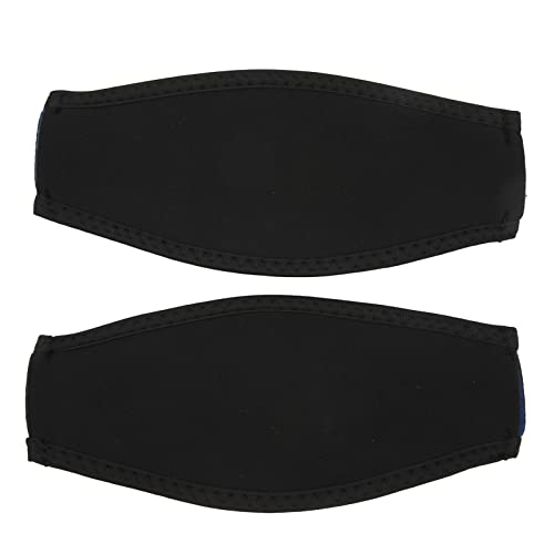 Astibym 2 Stück Neopren-Maskenbandabdeckung Stabilisierender Sicherheitsschutz Tauchwickelband für Tauch- und Schnorchelmasken Wassersport, Schwimmzubehör von Astibym