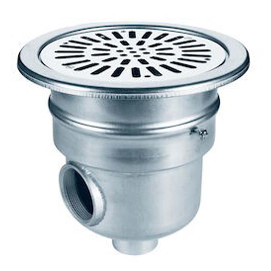 Astralpool 00268 Aisi316 Circular Stainless Steel Pool Drain Lateral 2´´ Outlet Silber von Astralpool