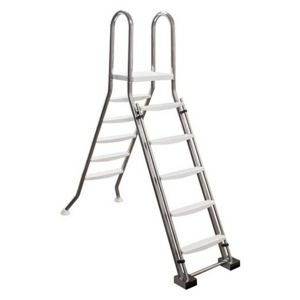 Astralpool Aisi-304l Ø43 1m Safety Ladder Steps With Platform For Above Ground Pools 2x3 Silber von Astralpool