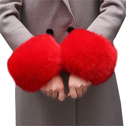 Asudaro Frauen Mädchen Herbst Winter Fell Pelz Armstulpen Stulpen Manschetten Fellstulpen Handschuhe Armband Pulswärmer Kunstfell Handschuhe Ärmel Manschette Bekleidungszubehör Asudaro Frauen Mädchen Herbst Winter Fell Pelz Armstulpen Stulpen Manschetten Fellstulpen Handschuhe Armband Pulswärmer Kunstfell Handschuhe Ärmel Manschette Bekleidungszubehör von Asudaro