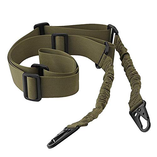 Asudaro Gewehrgurt Verstellbar Bungee Sling aus Nylon Multifunktionales 2 Punkt Gewehr Sling Gun Gurt Verstellbare Schulter Seil mit Elastischer Kordel Schlingen für Jagd Camping Outdoor Sport Grün Asudaro Gewehrgurt Verstellbar Bungee Sling aus Nylon Multifunktionales 2 Punkt Gewehr Sling Gun Gurt Verstellbare Schulter Seil mit Elastischer Kordel Schlingen für Jagd Camping Outdoor Sport Grün von Asudaro