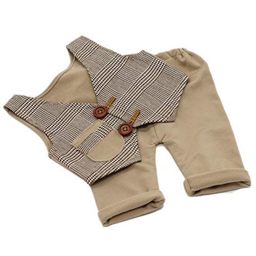 Asudaro Neugeborene Fotografie Kleidung Set Baby Photo Prop Outfits Kleidung Baby Gentleman Weste + Shorts Anzug Overalls Kinder Kostüm von Asudaro