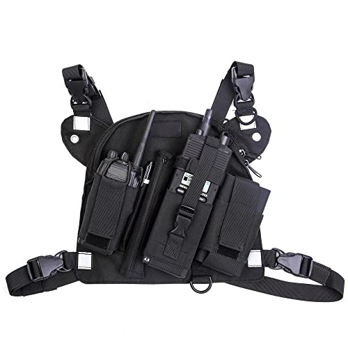 Asudaro Portable Camouflage Walkie-Talkie Brusttasche Walkie-Talkie Rucksack Oxford-Gewebe Universal Verstellbare Brustgurt Two Way Radios Tasche für gefährliche Orte im Freien Jagd Radfahren,Schwarz Asudaro Portable Camouflage Walkie-Talkie Brusttasche Walkie-Talkie Rucksack Oxford-Gewebe Universal Verstellbare Brustgurt Two Way Radios Tasche für gefährliche Orte im Freien Jagd Radfahren,Schwarz von Asudaro
