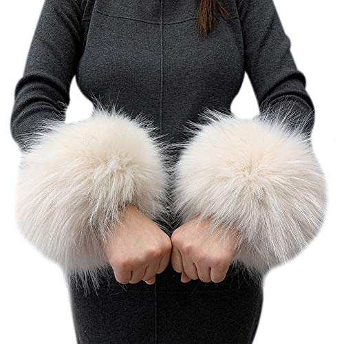 Asudaro Winter Warme Wrist Band Cuffs Wärmer Handschuhe Fell Pelz Stulpen Armstulpen Manschetten Fellstulpen Pulswärmer Faux Pulswärmer Manschetten für Damen Mädchen Asudaro Winter Warme Wrist Band Cuffs Wärmer Handschuhe Fell Pelz Stulpen Armstulpen Manschetten Fellstulpen Pulswärmer Faux Pulswärmer Manschetten für Damen Mädchen von Asudaro