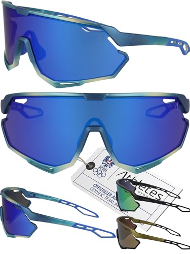 Athletes Eyewear Schnelle Brille - Sonnenbrille Herren - Ideal als Fahrradbrille & Sport Sonnenbrille für Herren - Rennradbrille mit UV400 Schutz [Jetzt TOMAHAWK in 3 Farben bestellen!] von Athletes