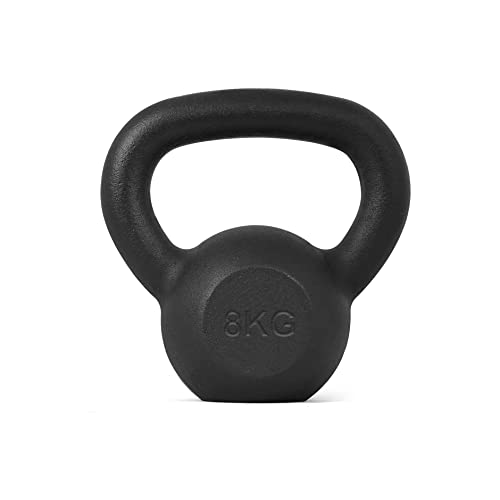 Athlyt - Kettlebell/Kugelhantel aus Gusseisen, 8 kg, Schwarz von Athlyt