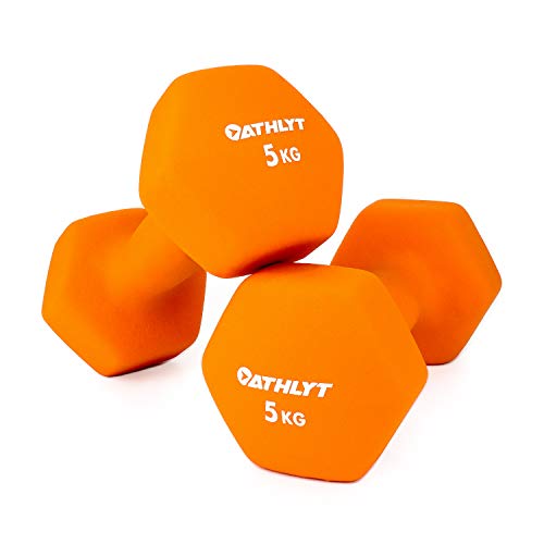 Athlyt Unisex Adult Dumbbell Hantel, 2 x 5kg, 2 x 5 kg Athlyt Unisex Adult Dumbbell Hantel, 2 x 5kg, 2 x 5 kg von Athlyt