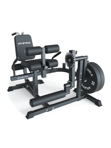 ATLETICA FullBody Multitrainer | Leg Curl | Multifunktion für Beinstrecker, Bauch- und Rückenübungen | Plate Loaded | Enorme Traglast bis 350kg von Atletica