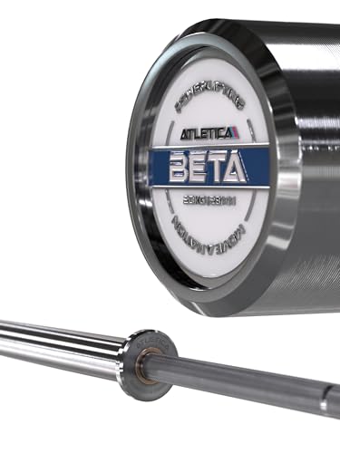 Atletica Beta Powerlifting Bar Entfessele Dein Powerlifting-Potential 20kg IPF-Markierung Chrome/Military Green Belastbarkeit: 1200kg Farbe Chrome Atletica Beta Powerlifting Bar Entfessele Dein Powerlifting-Potential 20kg IPF-Markierung Chrome/Military Green Belastbarkeit: 1200kg Farbe Chrome von Atletica