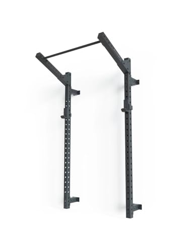 Atletica R8 Wand Rack | Höhenverstellbar von 228cm - 241cm | sehr stabile 3mm Stahl auf 75mm Vierkantrohr | Verzinkt und Outdoor geeignet | Modular von Atletica