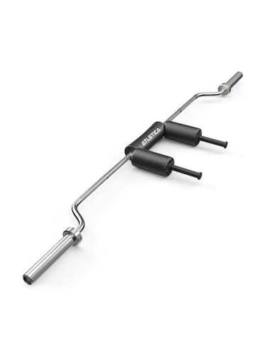 ATLETICA Safety Squat Bar | Ø 50 mm | 220 cm | 19,5 kg | Sichereres/gelenkschonendes Kniebeugen | Angenehme Griffe/Polster | Entlastet Schultern/Rücken ATLETICA Safety Squat Bar | Ø 50 mm | 220 cm | 19,5 kg | Sichereres/gelenkschonendes Kniebeugen | Angenehme Griffe/Polster | Entlastet Schultern/Rücken von Atletica