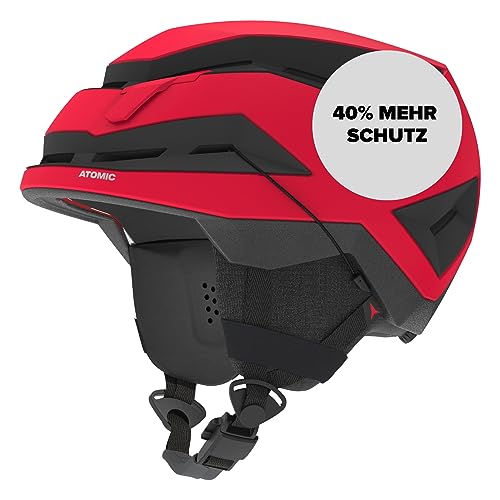 ATOMIC BACKLAND Skihelm leicht & sicher - Red - Größe S - Maximale Stoßdämpfung - Active Aircon Belüftungssystem - 3D Ear Pads + 360° Fit System für perfekten Sitz - Kopfumfand 51-55 cm ATOMIC BACKLAND Skihelm leicht & sicher - Red - Größe S - Maximale Stoßdämpfung - Active Aircon Belüftungssystem - 3D Ear Pads + 360° Fit System für perfekten Sitz - Kopfumfand 51-55 cm von Salomon