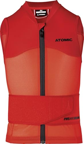 Atomic Live Shield Vest Jr I Größe M I Ski-Schutzweste für Kinder I Ski-Weste mit Hüftgürtel I Elastische Ski-Schutzkleidung aus 4-Wege-Stretch Lycra & Mesh I Atmungsaktive Protektorweste Atomic Live Shield Vest Jr I Größe M I Ski-Schutzweste für Kinder I Ski-Weste mit Hüftgürtel I Elastische Ski-Schutzkleidung aus 4-Wege-Stretch Lycra & Mesh I Atmungsaktive Protektorweste von ATOMIC