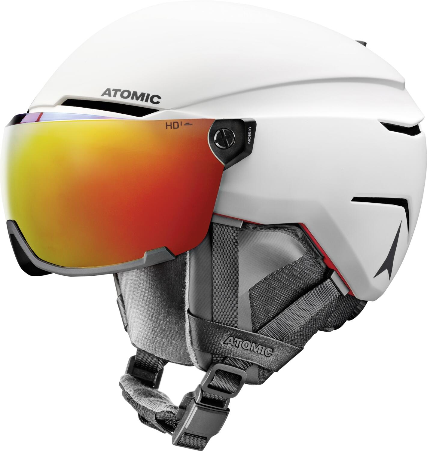 Atomic Savor Amid Visor HD Visier Skihelm (55-59 cm, white) von Atomic