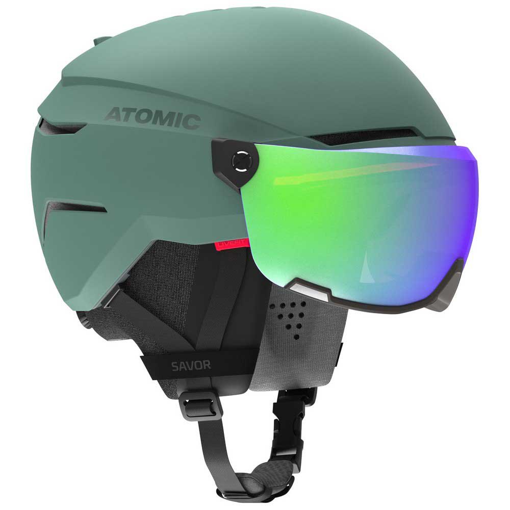 Atomic Savor Visor Stereo Visor Helmet Grün 55-59 cm von Atomic