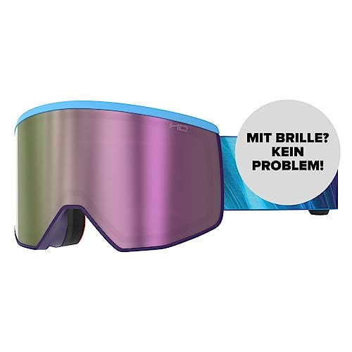 ATOMIC FOUR PRO HD Skibrille - Blue / Purple / Cosmos - Skibrillen mit kontrastreichen Farben - Hochwertig verspiegelte Snowboardbrille - Brille mit Live Fit Rahmen - Skibrille für Brillenträger ATOMIC FOUR PRO HD Skibrille - Blue / Purple / Cosmos - Skibrillen mit kontrastreichen Farben - Hochwertig verspiegelte Snowboardbrille - Brille mit Live Fit Rahmen - Skibrille für Brillenträger von ATOMIC
