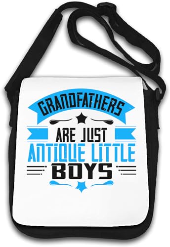 Grandfathers are just Antique Little Boys Umhängetasche, Weiß, weiß, Einheitsgröße von Atspauda