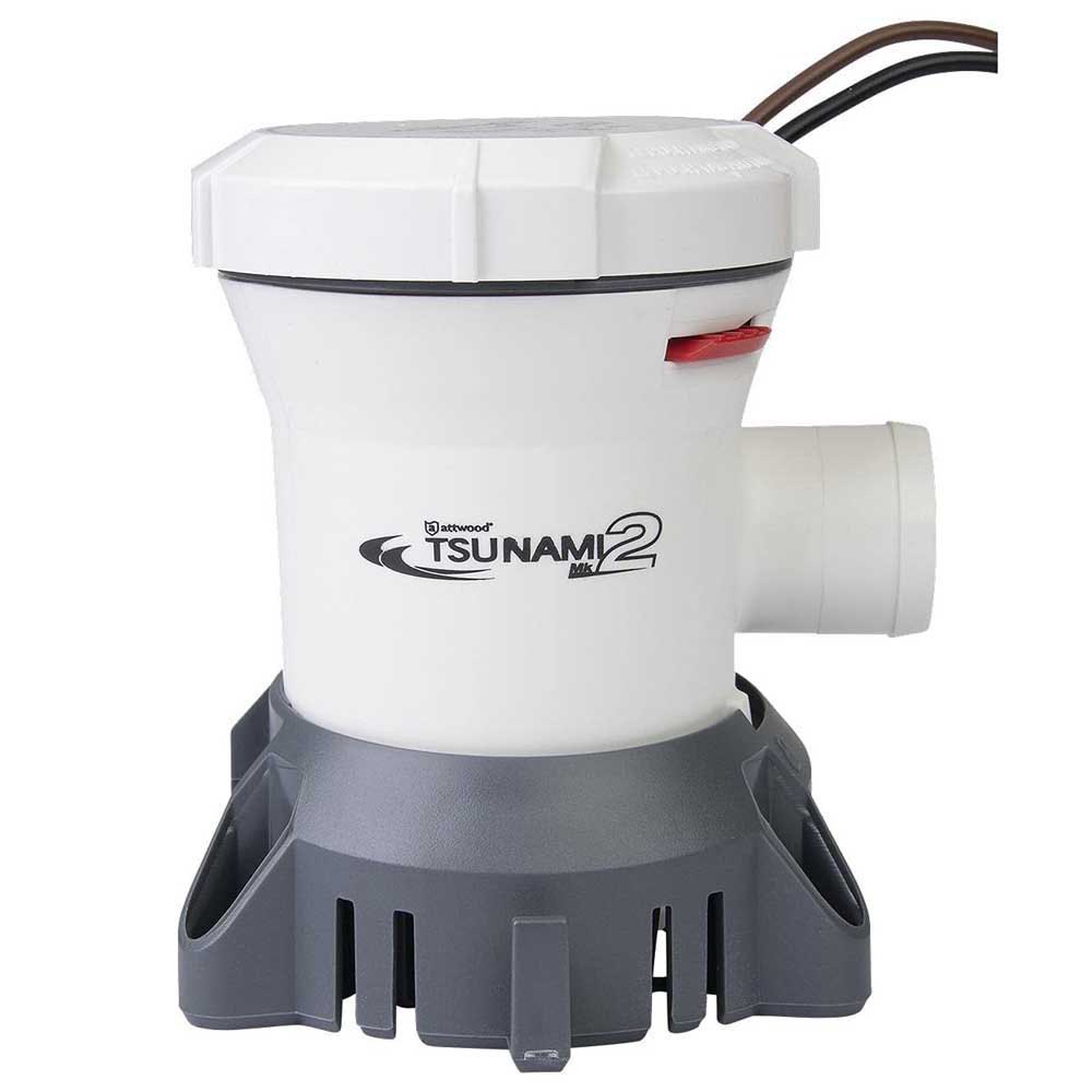 Attwood Tsunami Mk2 1200 3120l/h 24v Bilge Pump Durchsichtig 112 x 115 x 101 mm von Attwood