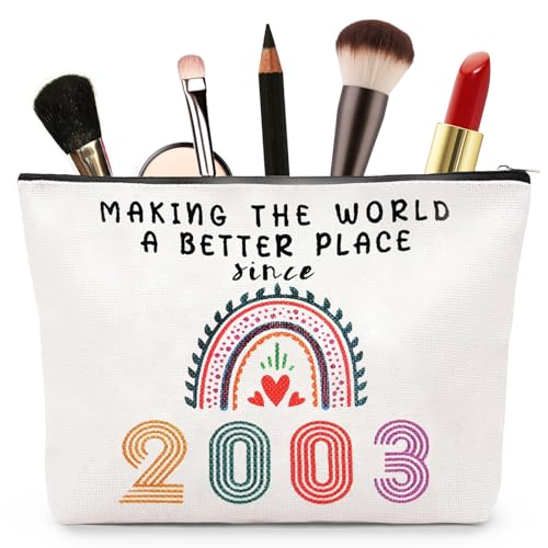Aucuu Kosmetiktasche Damen, 22 Geburtstag Make-Up-Tasche, Schminktasche, Tragbare Makeup Bag, Mehrzweck Makeup Tasche, Geschenke für 18 Geburtstag Frauen, Tochter, Beste Freundinnen und Brautjungfern Aucuu Kosmetiktasche Damen, 22 Geburtstag Make-Up-Tasche, Schminktasche, Tragbare Makeup Bag, Mehrzweck Makeup Tasche, Geschenke für 18 Geburtstag Frauen, Tochter, Beste Freundinnen und Brautjungfern von Aucuu