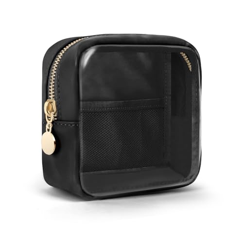 Aucuu Transparent Kosmetiktasche, Kulturbeutel Transparent, Kleine Kosmetiktasche Damen PU Tragbare, Mini Makeup Tasche, Kulturbeutel Wasserdicht Reisezubehör-Organizer, Kulturtasche für Frauen Aucuu Transparent Kosmetiktasche, Kulturbeutel Transparent, Kleine Kosmetiktasche Damen PU Tragbare, Mini Makeup Tasche, Kulturbeutel Wasserdicht Reisezubehör-Organizer, Kulturtasche für Frauen von Aucuu