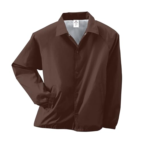 Augusta Sportswear Unisex Nylon Coach Jacke/liniert Medium braun von Augusta Sportswear