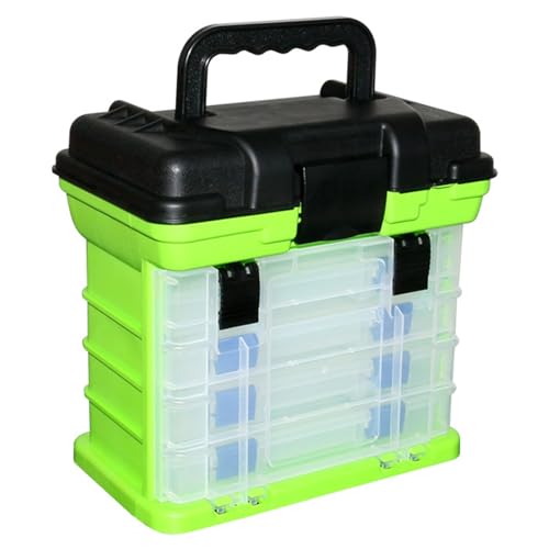 Aurgiarme 4-lagige Box, wasserdichte Köderbox, Outdoor-Ausrüstungsbox, Schutzgriff, Tragetasche für Survival-Werkzeug, Aufbewahrungsbehälter von Aurgiarme