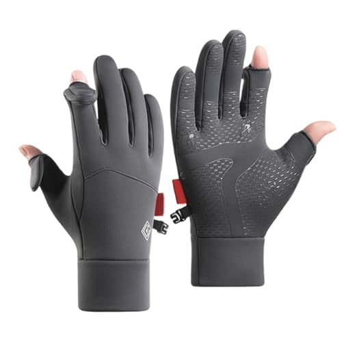 Aurgiarme Skihandschuhe, Winter-Fleece-Handschuhe, verdickte Schneehandschuhe, winddicht, kältebeständig, Touchscreens, Sport, Thermohandschuhe zum Skifahren von Aurgiarme