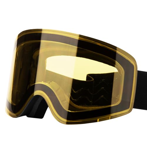 Aurgiarme Snowboardbrille, UV-Schutz, doppellagig, Anti-Beschlag-Skibrille, Schneebrille für Unisex, Herren, UV-Schutz, Snowboardbrille, doppellagig, Schneebrille von Aurgiarme