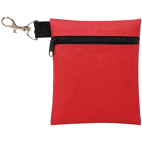 Leichte Tasche Tees Aufbewahrung mit Karabiner Hüfttasche Kleine Sport-Zubehörtasche für Damen und Herren, rot von Aurgiarme