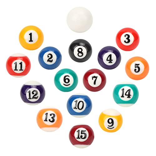 Ausla 25MM Billardkugeln Set mit 16 nummerierten Bällen und weißer Kugel aus umweltfreundlichem Polyesterharz für Spielzimmer, Bars und Freizeitsport. Ausla 25MM Billardkugeln Set mit 16 nummerierten Bällen und weißer Kugel aus umweltfreundlichem Polyesterharz für Spielzimmer, Bars und Freizeitsport. von Ausla
