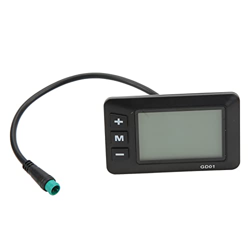 E Bike Display LCD 5 Pin, 36V 48V Elektrofahrrad-LCD-Display, Wasserdichter Stecker und Lenkerinstallation, für JN-Controller und Motor-Kit von Ausla