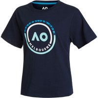 Australian Open AO Round Logo T-Shirt Damen in dunkelblau, Größe: L von Australian Open