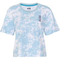 Australian Open AO Tie Dye Cropped T-Shirt Damen in hellblau, Größe: L von Australian Open